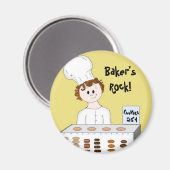 Bakers Rock Magnet (Vorderseite/Rückseite)