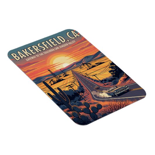 Bakersfield California Central Valley Magnet (Rechte Seite)