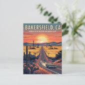 Bakersfield California Central Valley Postkarte (Stehend Vorderseite)
