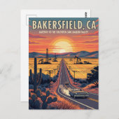 Bakersfield California Central Valley Postkarte (Vorne/Hinten)