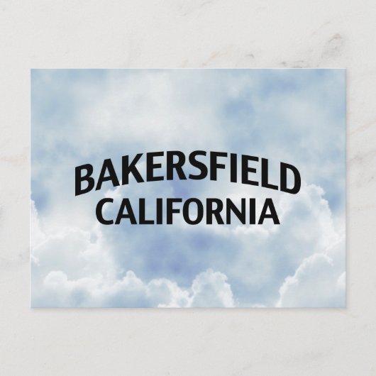 Bakersfield California Postkarte (Vorderseite)
