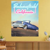 Bakersfield California Reiseplakat Leinwanddruck (Insitu (Wohnzimmer))