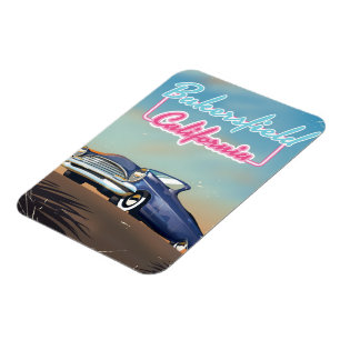 Bakersfield California Reiseplakat Magnet