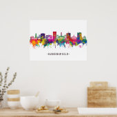Bakersfield California Skyline Poster (Küche)