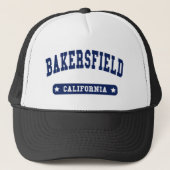 Bakersfield California Uni Style to Shirts Truckerkappe (Vorderseite)