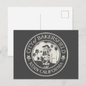 BAKERSFIELD KALIFORNIEN POSTKARTE (Vorne/Hinten)