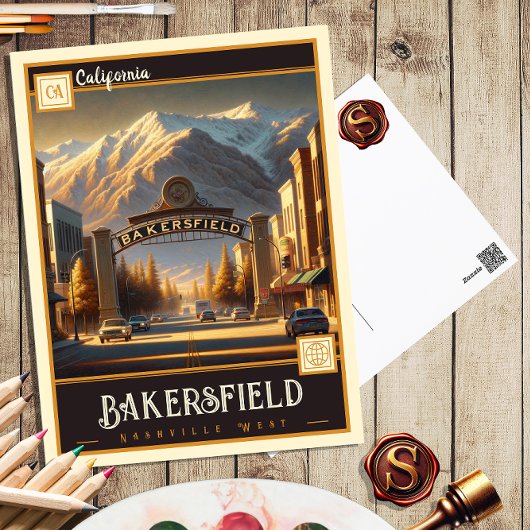 Bakersfield, Kalifornien | Vintage Postkarte