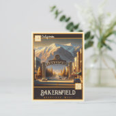 Bakersfield, Kalifornien | Vintage Postkarte (Stehend Vorderseite)
