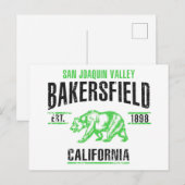 Bakersfield Postkarte (Vorne/Hinten)