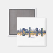 Bakersfield Skyline Magnet (Vorderseite/Rückseite)