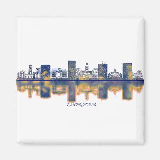 Bakersfield Skyline Magnet (Vorne)