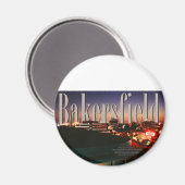 Bakersfield Skyline mit Bakersfield in Sky Magnet (Vorderseite/Rückseite)