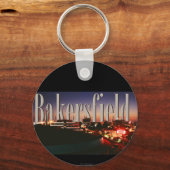 Bakersfield Skyline mit Bakersfield in Sky Schlüsselanhänger (Vorderseite)