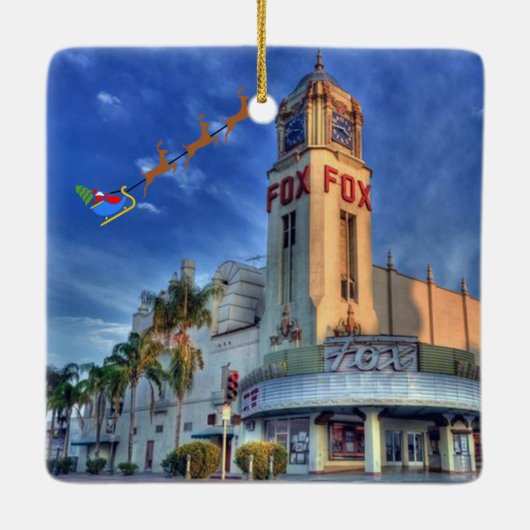 Bakersfield Weihnachtsdekoration Keramikornament (Rückseite)