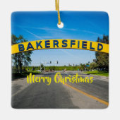 Bakersfield Weihnachtsdekoration Keramikornament (Vorderseite)