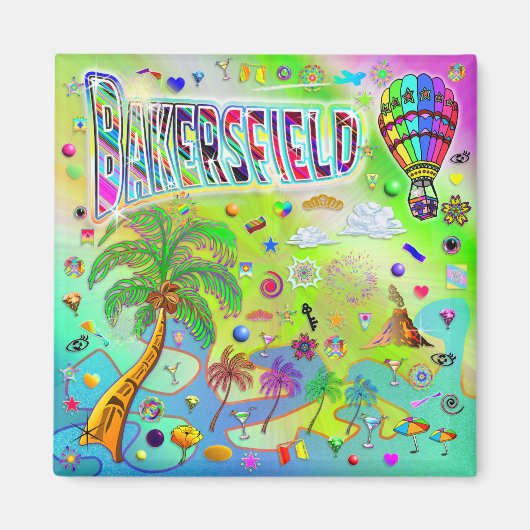 Bakersfield Zeitlose Melodie Magnet (Vorne)