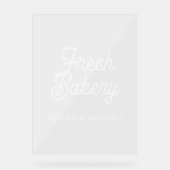 Bakery Branding Business Script Window Glass Acrylschild (Vorderseite)