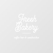 Bakery Branding Business Script Window Glass Fensteraufkleber (Blatt)
