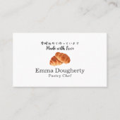 Bakery Bread Butter Roll Bun Modern Minimalist Visitenkarte (Vorderseite)