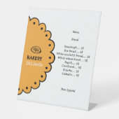 Bakery Brot Illustration Menü & Preisliste Sockelschild (Vorderseite)