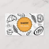 Bakery Brot Illustrationen Visitenkarte (Vorderseite)