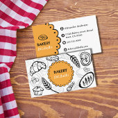 Bakery Brot Illustrationen Visitenkarte