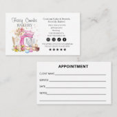 Bakery Business APPOINTMENT Card Visitenkarte (Vorne/Hinten)