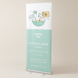 Bakery Business Bree Rezept Logo Ausziehbarer Banner