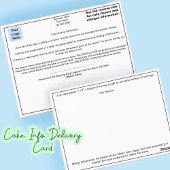 Bakery Business Cake Delivery Card für Veranstaltu Postkarte