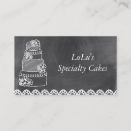 Bakery Business Card mit Chalkboard Visitenkarte