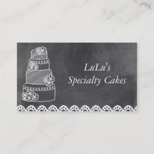 Bakery Business Card mit Chalkboard Visitenkarte