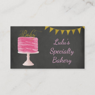 Bakery Business Card mit Chalkboard Visitenkarte