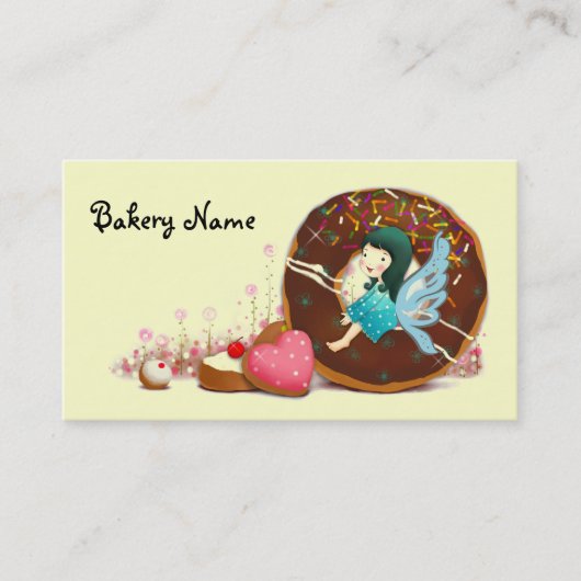 Bakery Business Card mit Fairy Visitenkarte (Vorderseite)