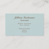 Bakery Business Card - Schokolade Visitenkarte (Rückseite)