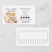 Bakery Business Card Visitenkarte (Vorne/Hinten)