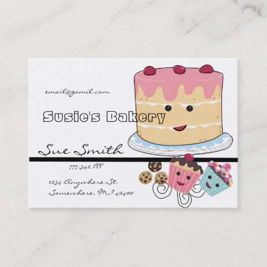 Bakery Business Card Visitenkarte (Vorderseite)