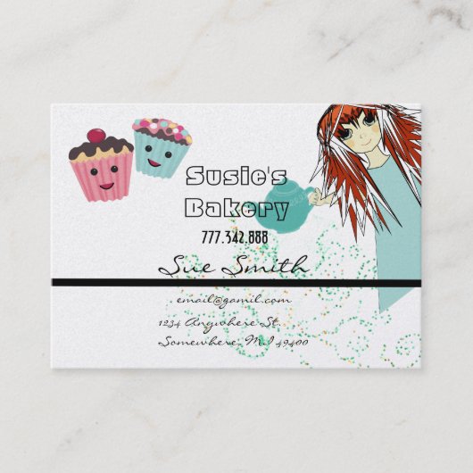 Bakery Business Card Visitenkarte (Vorderseite)