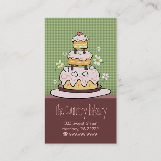 Bakery Business Cards Visitenkarte (Vorderseite)