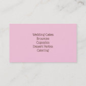 Bakery Business Cards Visitenkarte (Rückseite)
