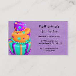 Bakery Business Cards Visitenkarte