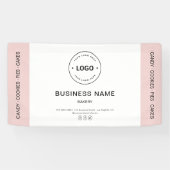 Bakery Business Logo Pastry Chef Banner (Horizontal)