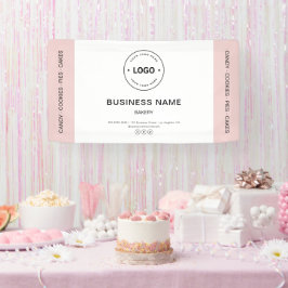 Bakery Business Logo Pastry Chef Banner