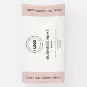 Bakery Business Logo Pastry Chef Banner (Vertikal)