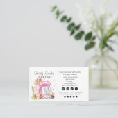 Bakery Business Loyalty Karte Visitenkarte (Stehend Vorderseite)