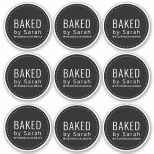 Bakery Business Packing Vinyl Stickers Aufkleber