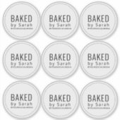 Bakery Business Packing Vinyl Stickers Aufkleber (Vorderseite)