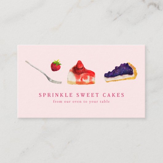 Bakery Cake Shop - Visitenkarte (Vorderseite)