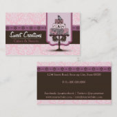 Bakery/Cakes/Sweets Creations Visitenkarte (Vorne/Hinten)