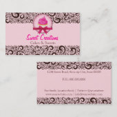 Bakery/Cakes/Sweets Creations Visitenkarte (Vorne/Hinten)