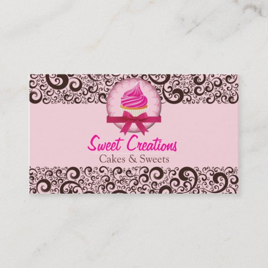 Bakery/Cakes/Sweets Creations Visitenkarte (Vorderseite)